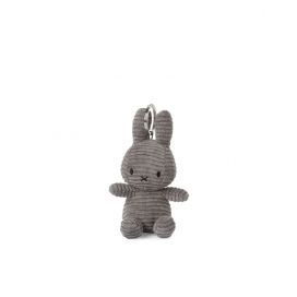 Miffy & Friends Miffy Keychain Eco Corduroy Grey 10cm/4"