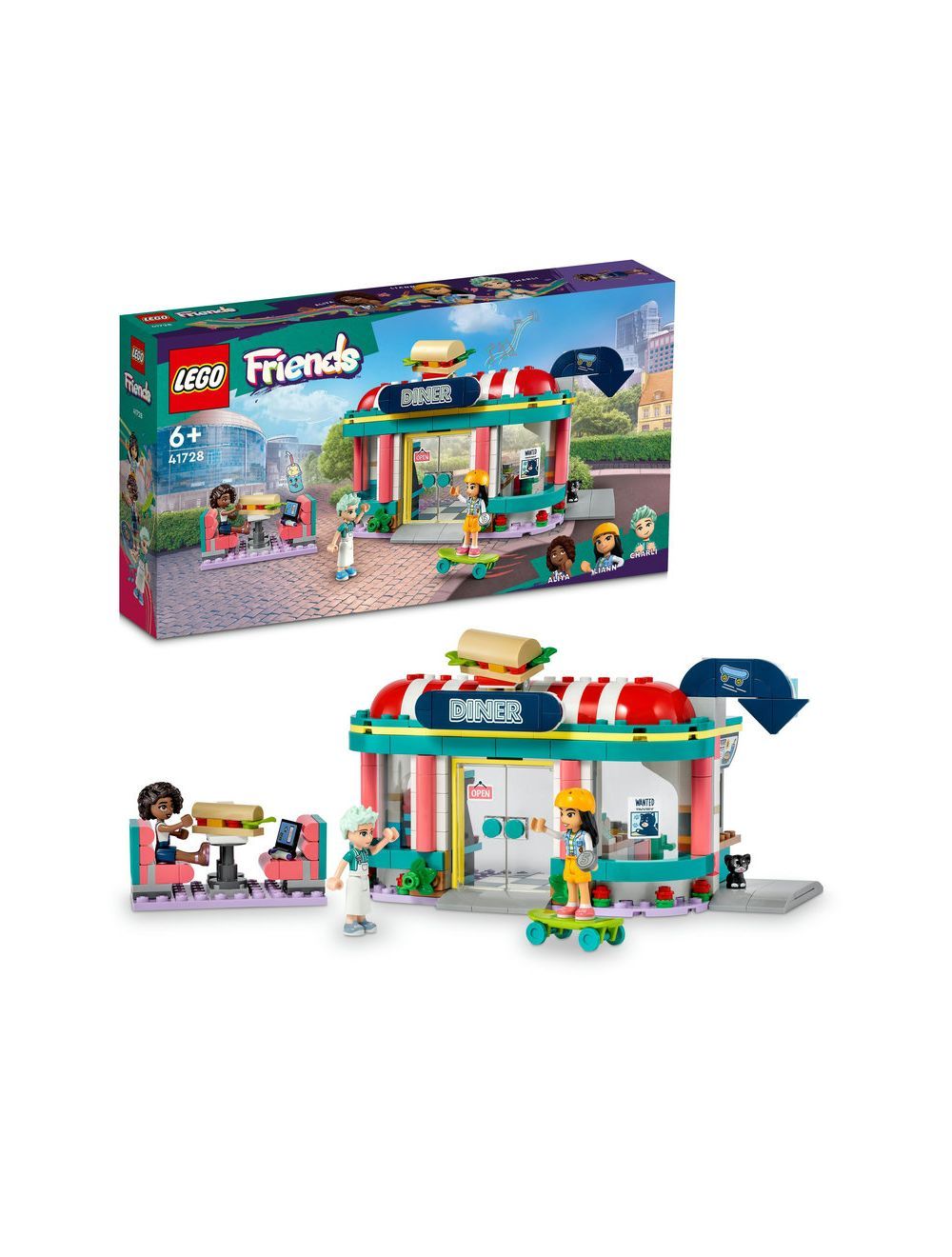LEGO® Friends Heartlake Downtown Diner 41728 Building Toy Set (346 Pieces)